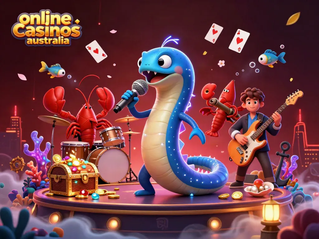 Experience vibrant gameplay at online casinos Australia with a lively underwater DJ scene.