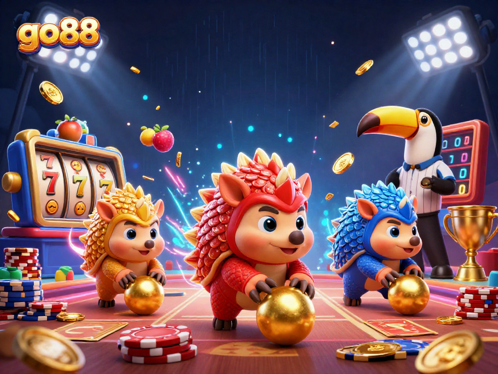 Experience thrilling action at the go88 online casino with colorful characters and dynamic game elements.
