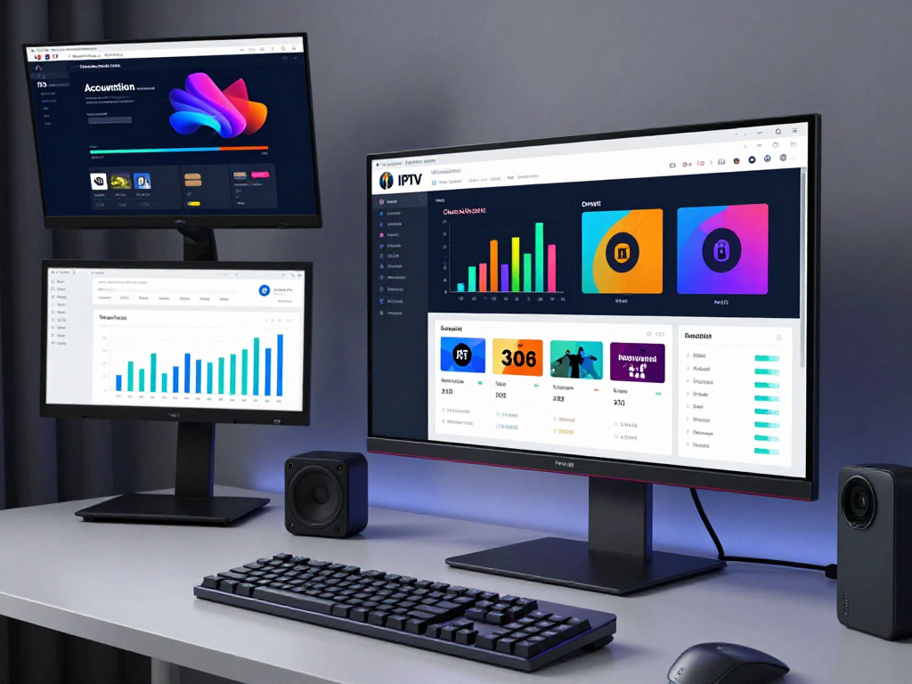 IPTV reseller dashboard showcasing advanced analytics and management tools for seamless streaming business operations.