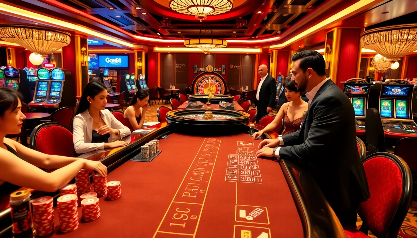 Experience high-stakes gaming at GG88 KJC with vibrant tables and professional croupiers.