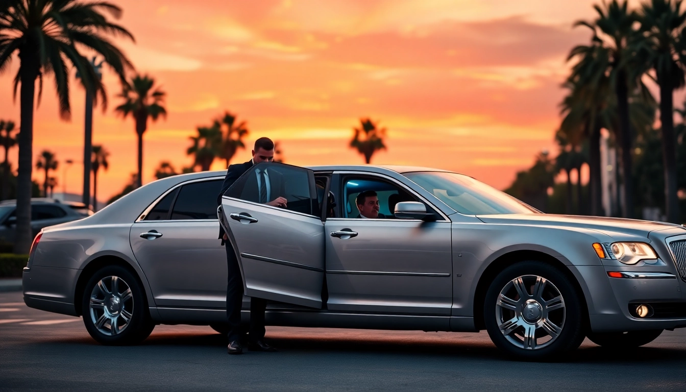 Luxury Hollywood Town Car and Limousine with chauffeur ready to serve in Los Angeles.