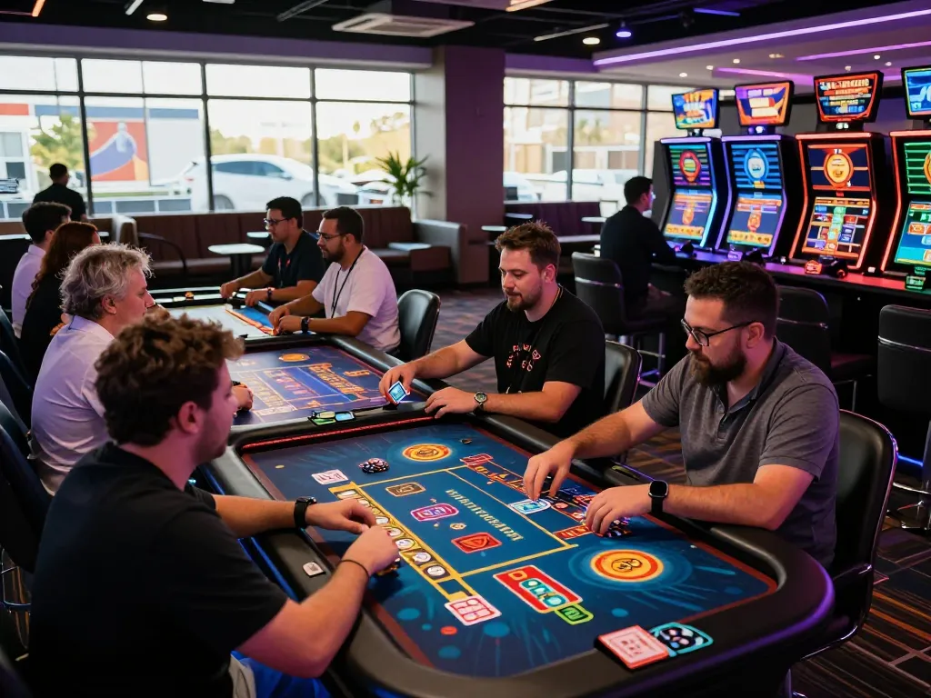 Players enjoying diverse games at Sun Win's exciting virtual casino environment.