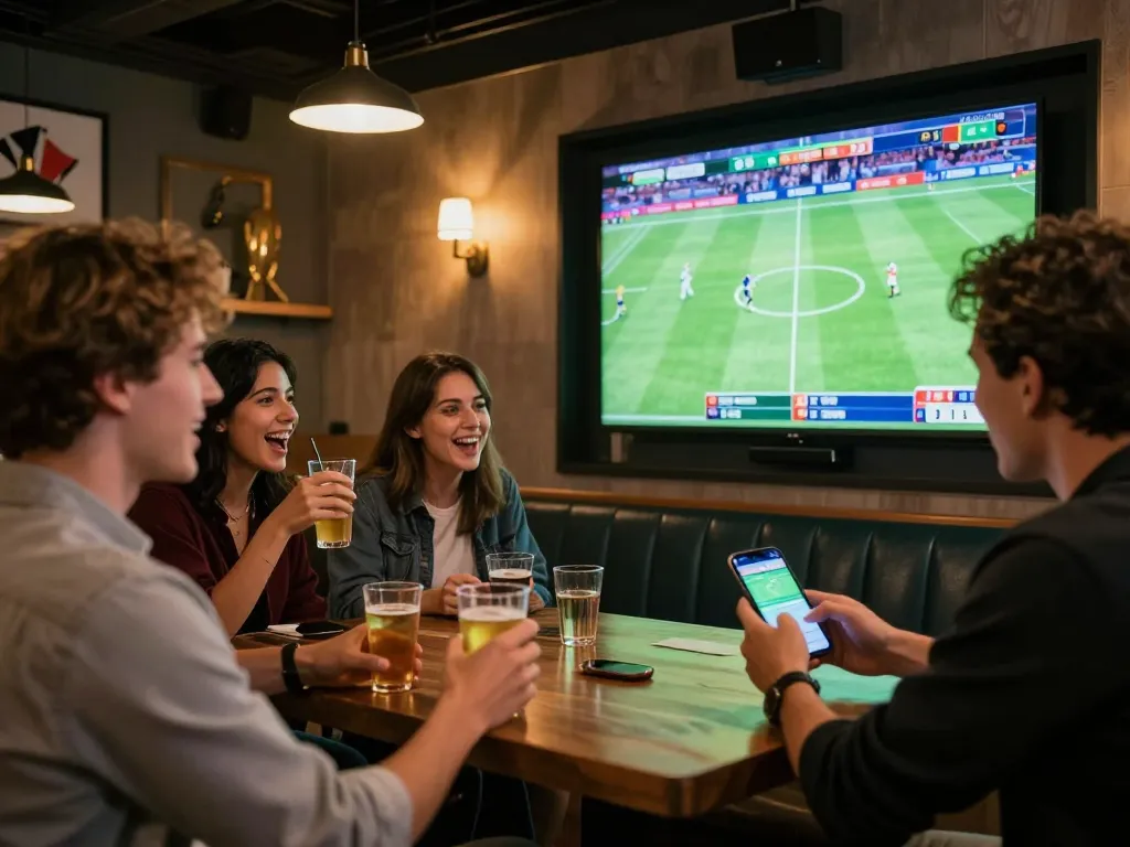 Socolive users engage in sports betting while watching live football, creating an exciting atmosphere