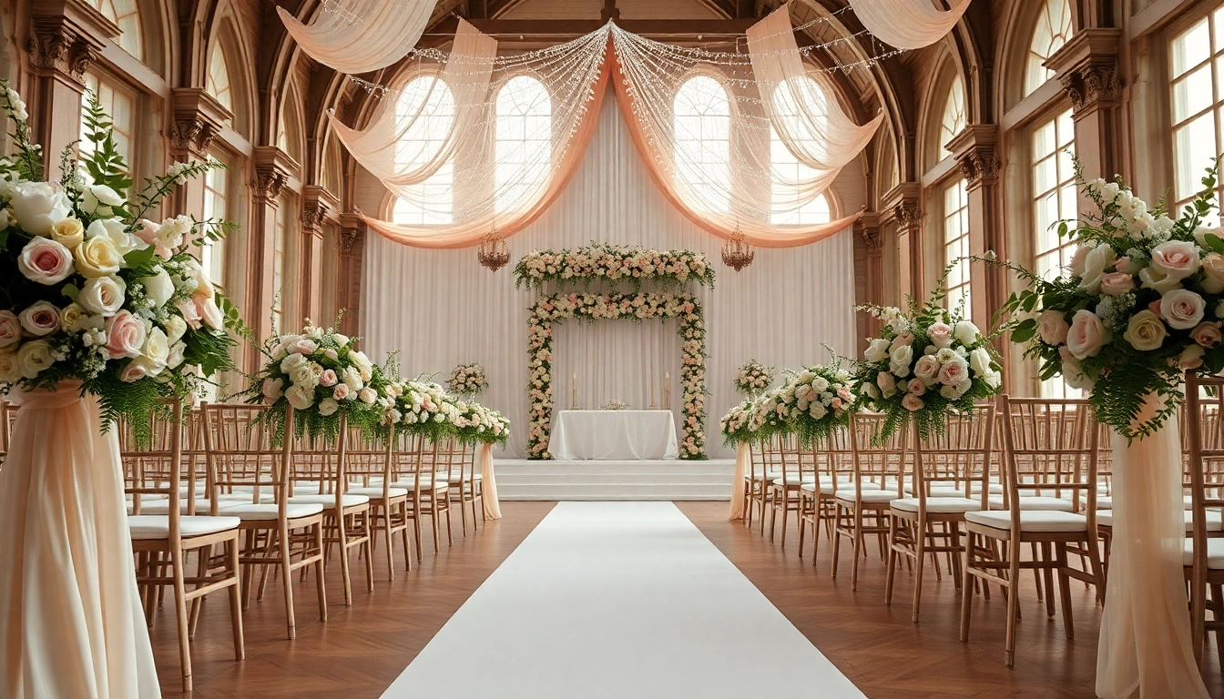 Celebrate your special day at the Best Wedding Venue Jacksonville with elegant floral decorations and warm ambiance.