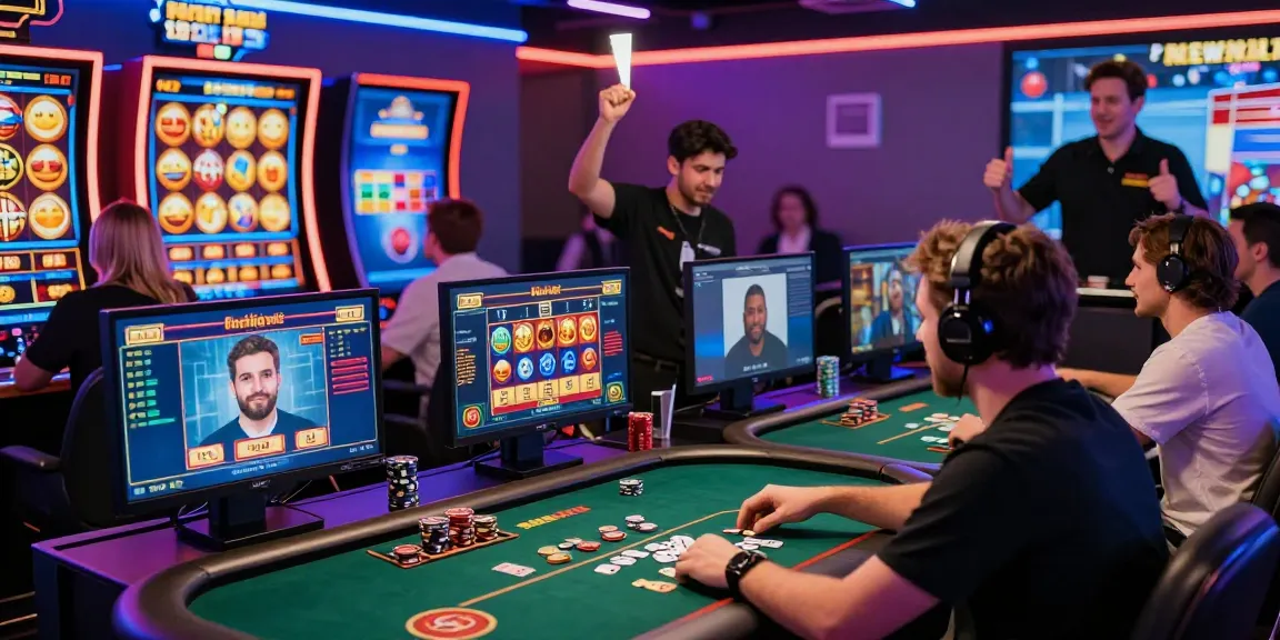 Engaging online gaming experience at xocdia 88 with players celebrating wins in vibrant casino atmosphere.