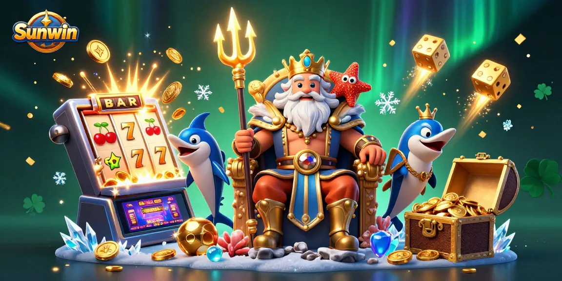 Play exciting games with Sunwin's vibrant casino scene featuring Neptune, jackpot slots, and unique rewards.